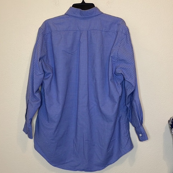 LL Bean Purple Button Down Shirt Size 16 1/2 -32 - Picture 5 of 7